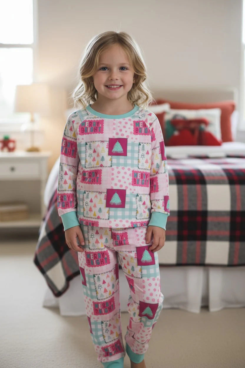 Girls Infant & Toddler Merry & Bright PJ Set