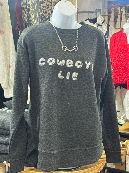 Cowboys Lie Leopard Sweatshirt