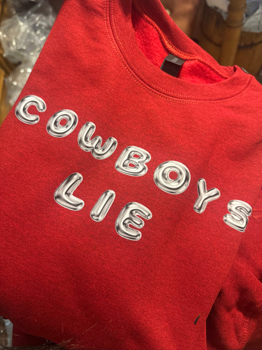 LF-Cowboys Lie Red Sweatshirt