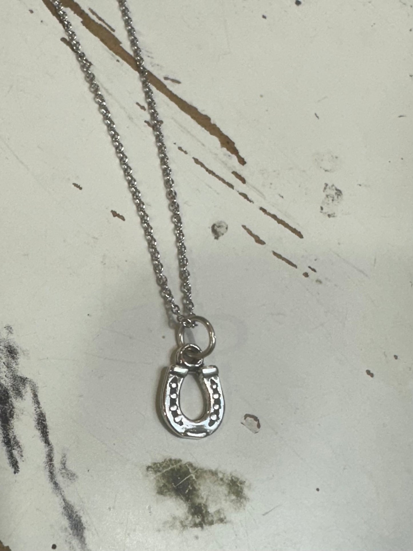 Sterling Silver Horseshoe Necklace
