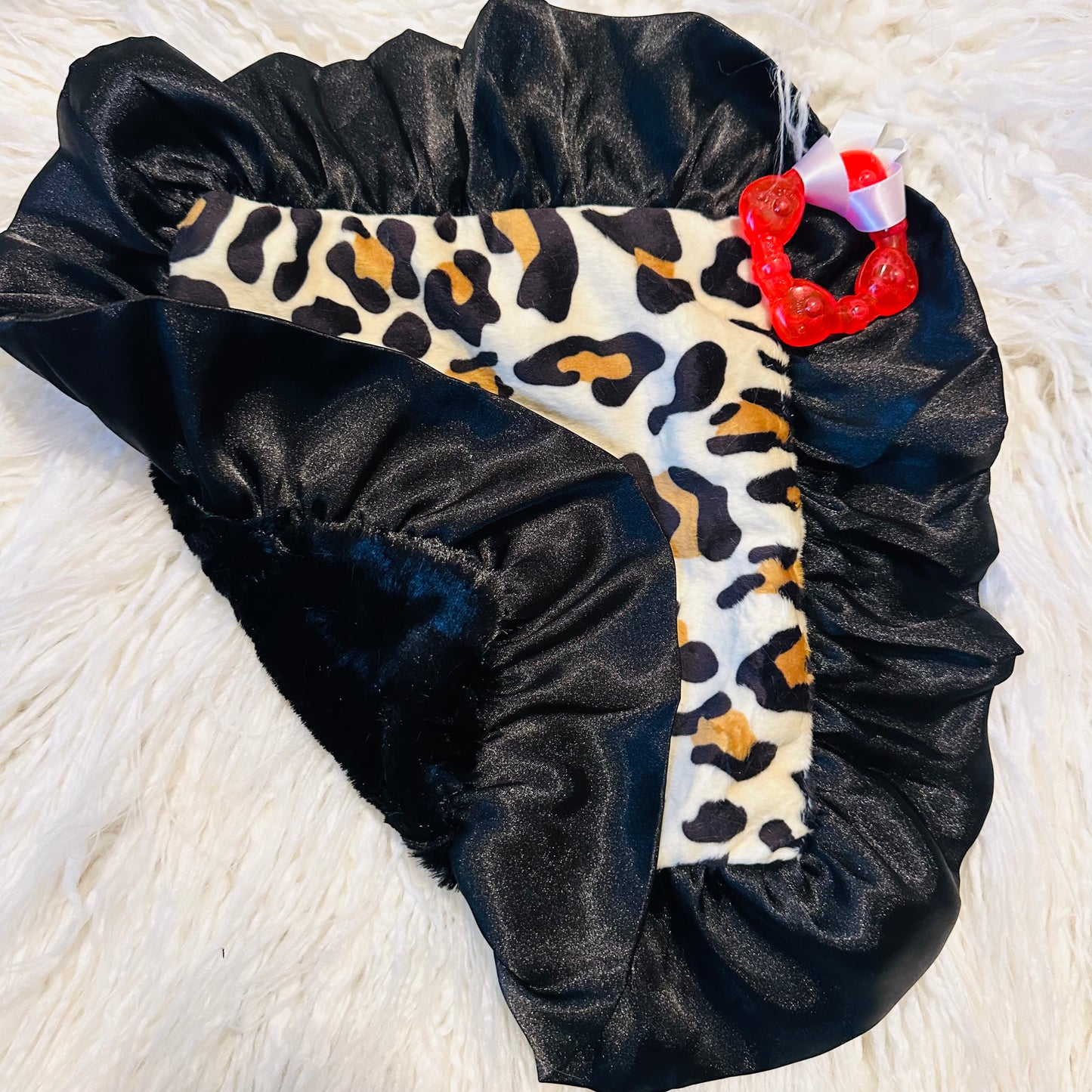 Leopard Print Minky Teether