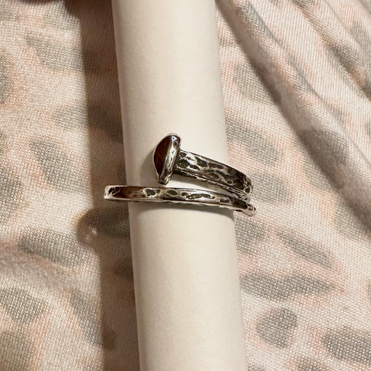 Sterling Silver Horseshoe Nail Ring