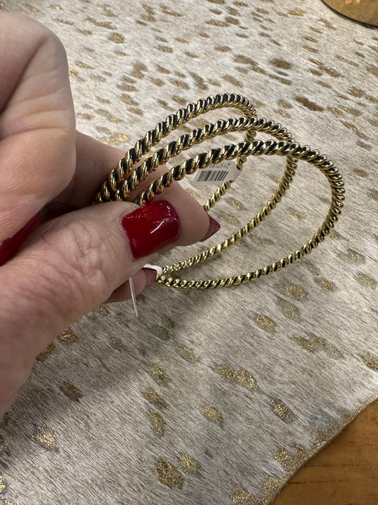 Brass Rope Bangle