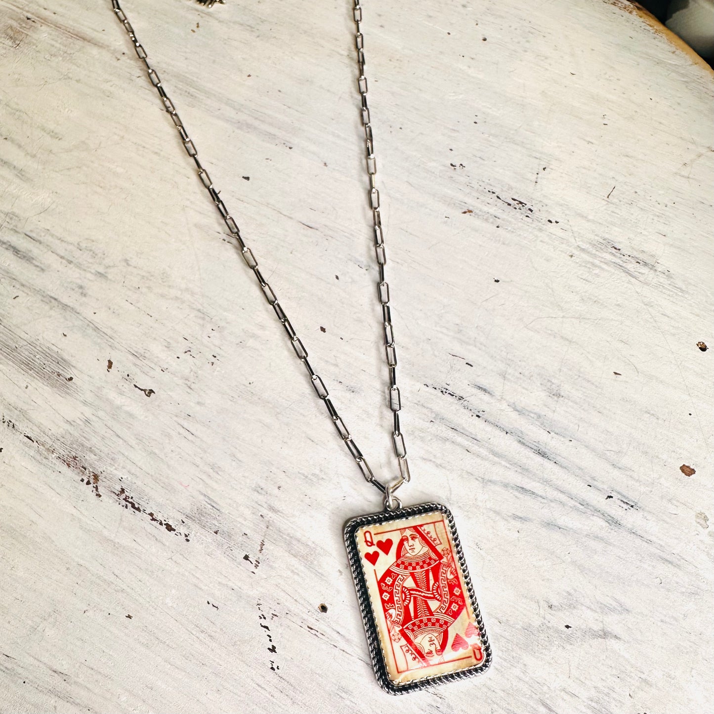 Vintage Queen of Hearts Necklace