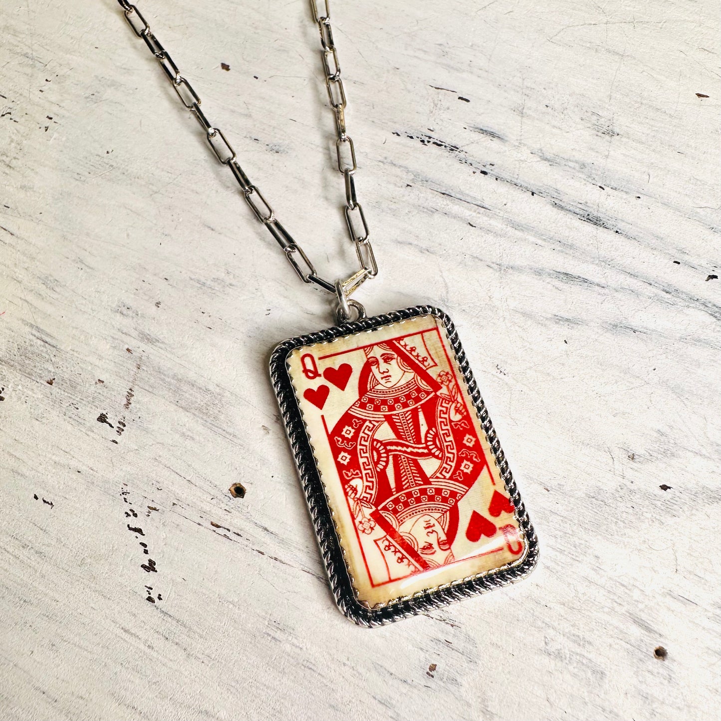 Vintage Queen of Hearts Necklace