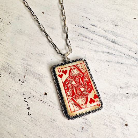 Vintage Queen of Hearts Necklace