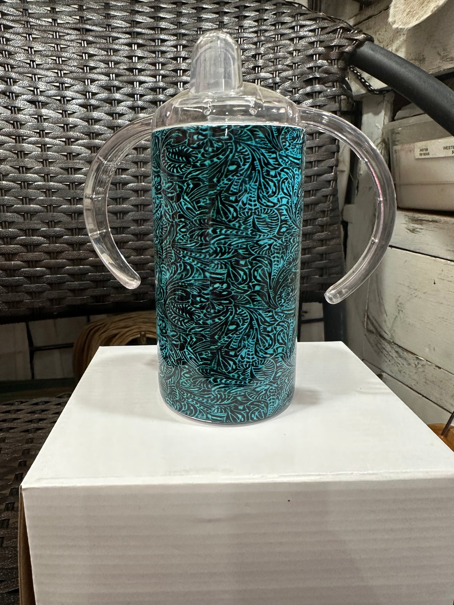 Turquoise Bandana Insulated Sippy Cup
