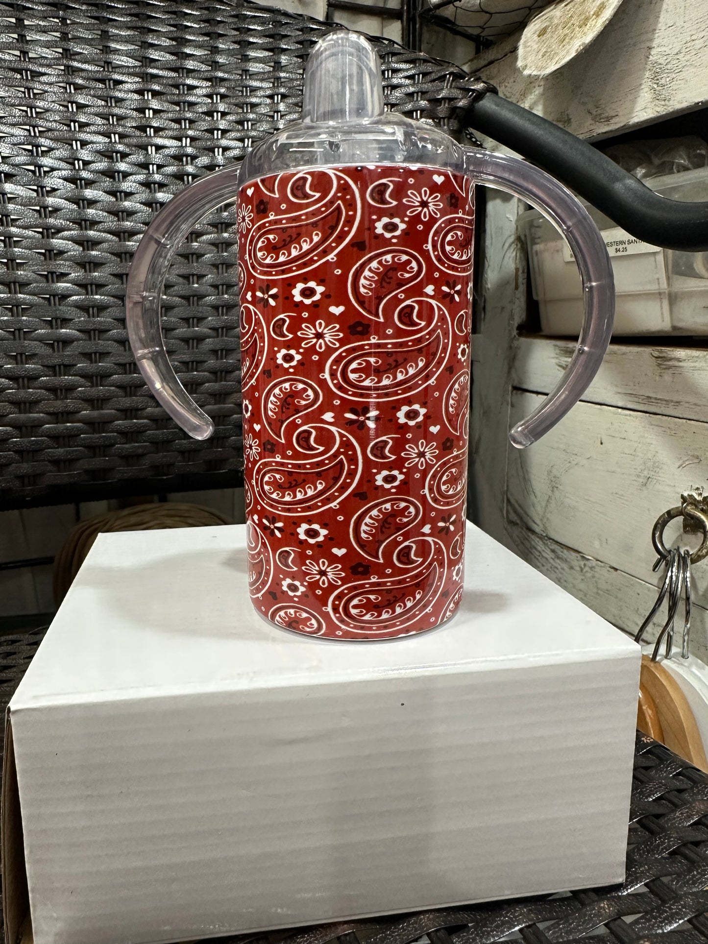 Red Bandana Insulated Sippy Cup
