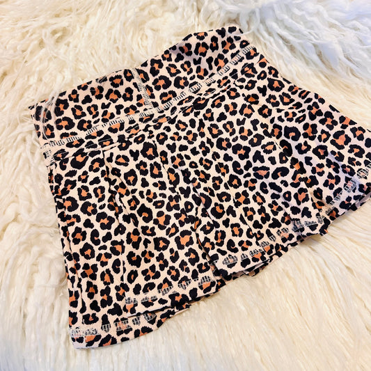 Girls Leopard Skort