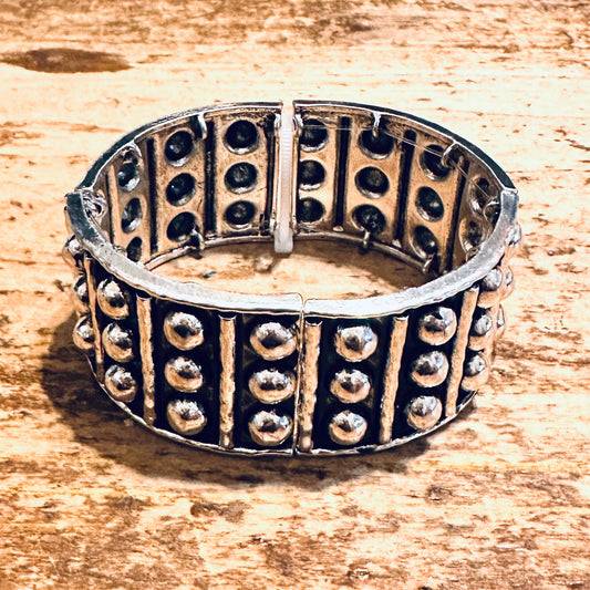 Wide Bubble Bead Stretch Bracelet