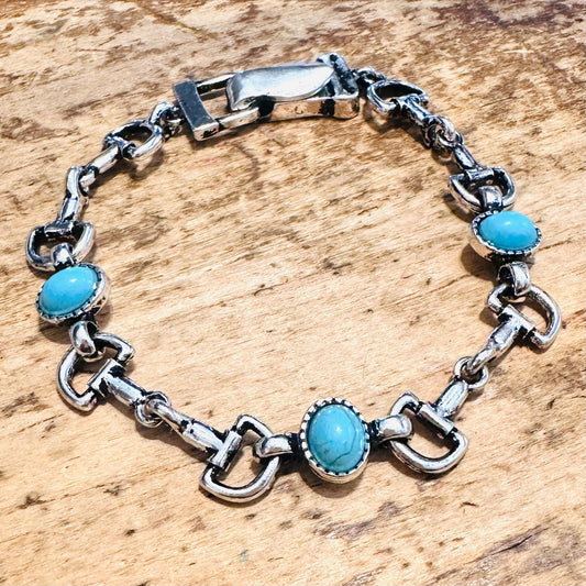 Bit & Turquoise Magnetic Bracelet