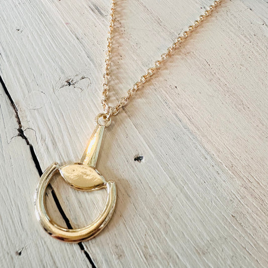 16"Simple Gold Bit Chain Necklace