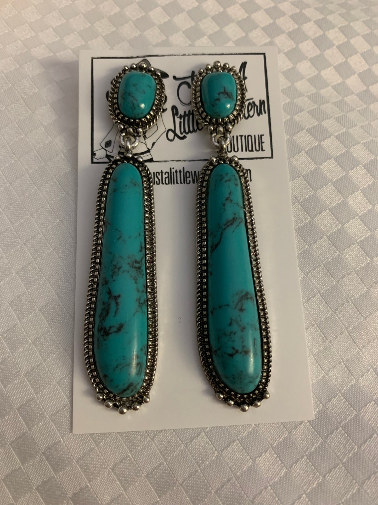 Inez Turquoise Dangle Earrings