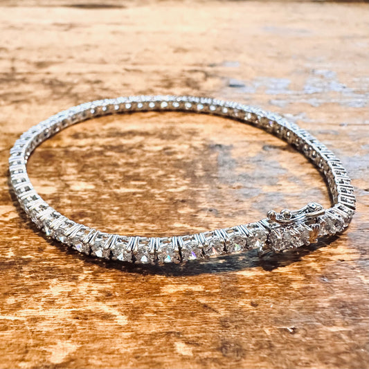 Sterling Silver CZ Tennis Bracelet