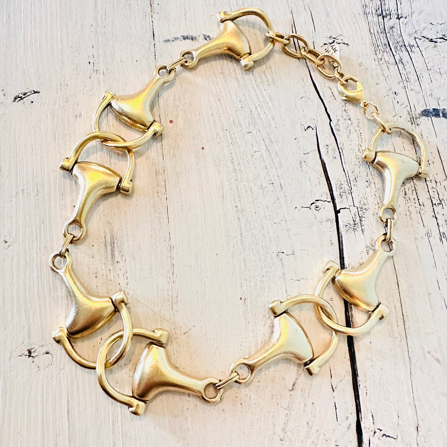 Yochi NY Ellie Interlocking Bit Necklace