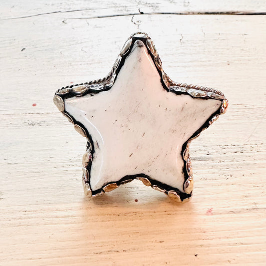 Star Coin Silver Ring