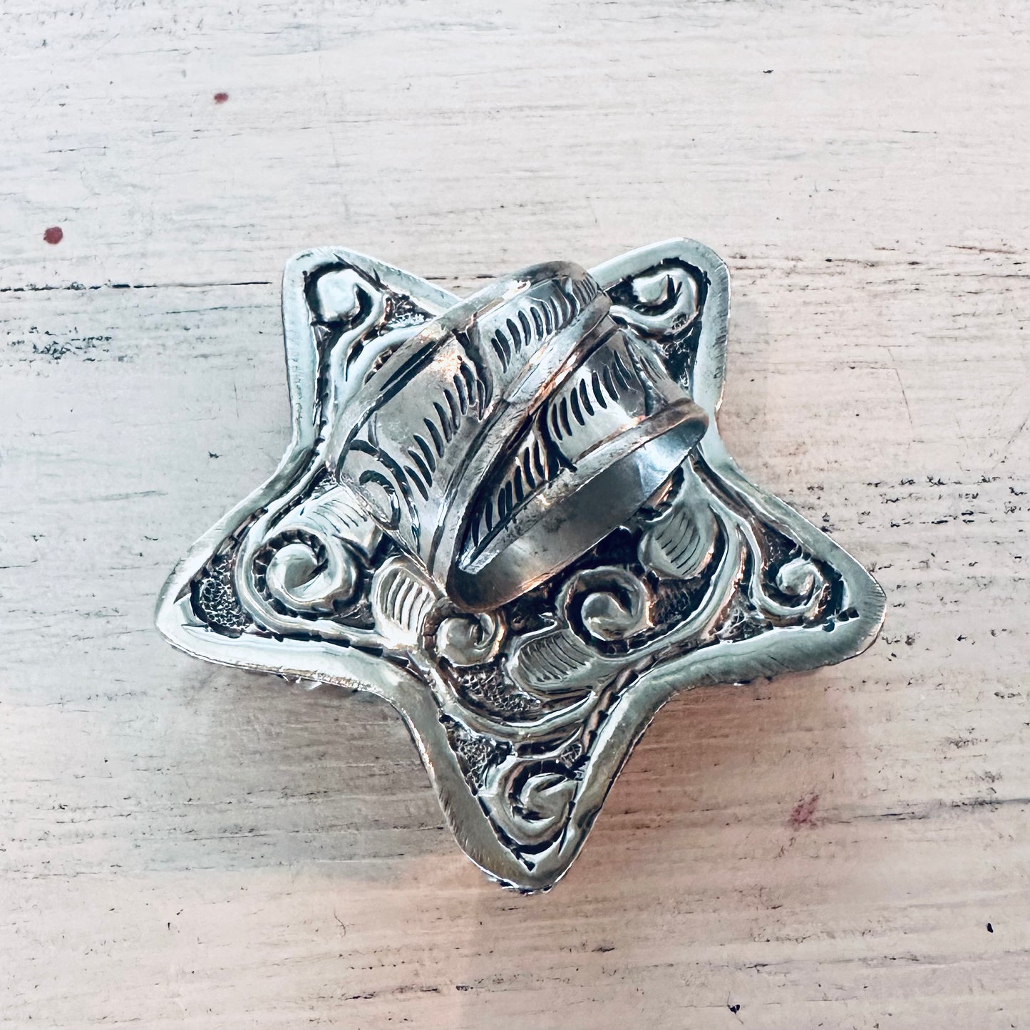 Star Coin Silver Ring