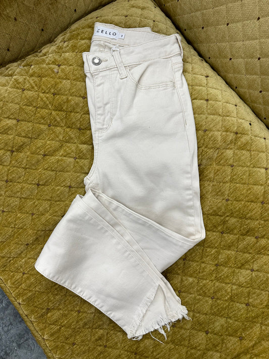 Cello Cream Skinny Jean