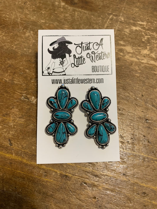 Turquoise Bow Earring