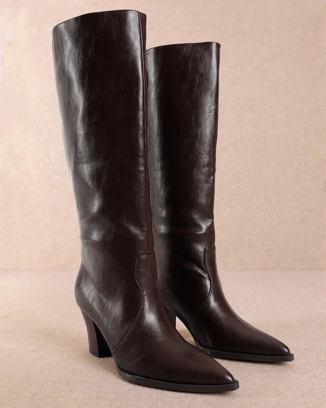 Marla Brown Knee High Boot