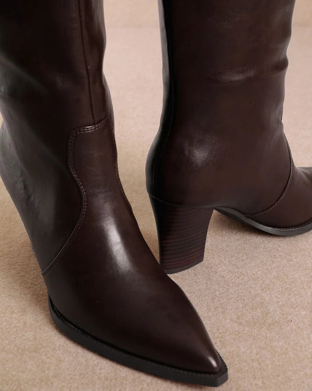 Marla Brown Knee High Boot