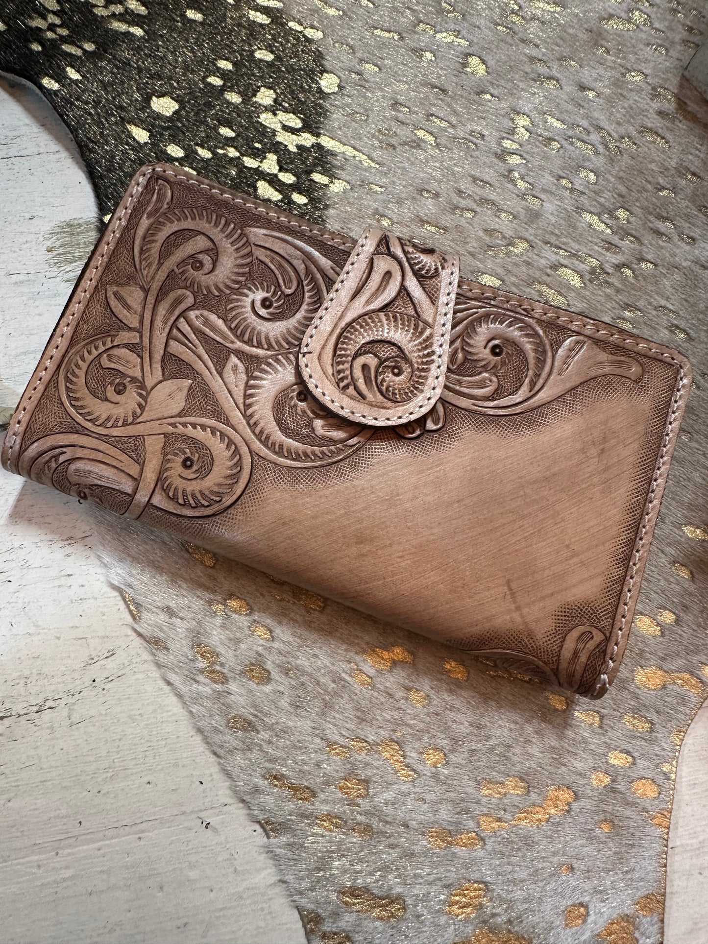 Leather Tooled Organizer