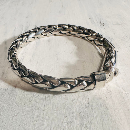 Chunky Weaved Sterling Bracelet