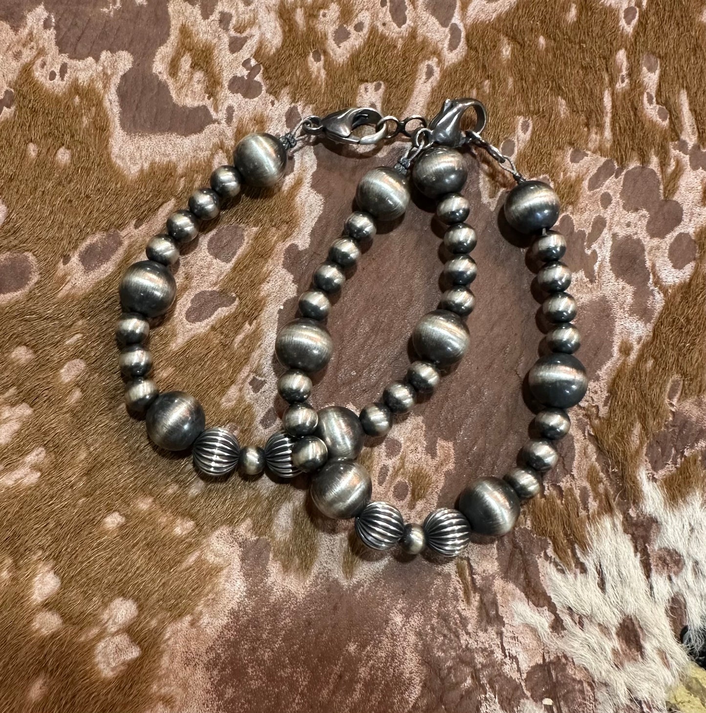 Multi Size Navajo Bead Bracelet