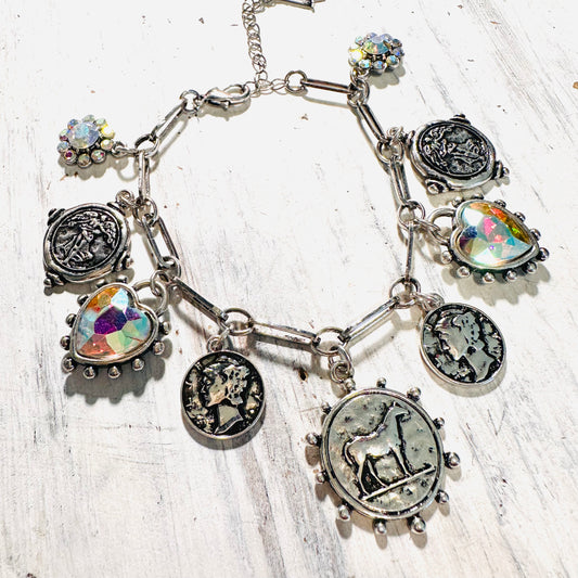 Horse Coin & Charms Bracelet