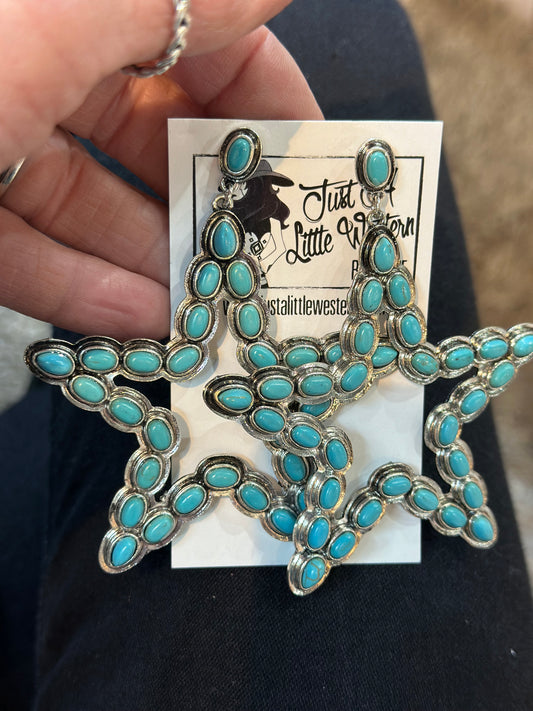 The Kerri Turquoise Star Earring
