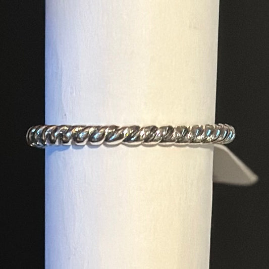 Tiny Twisted Sterling Ring