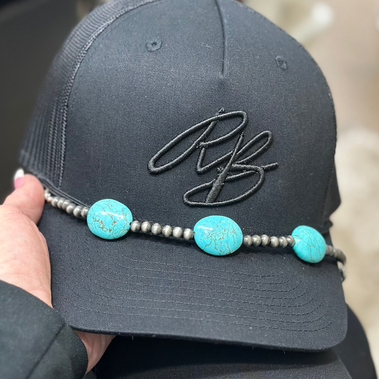 Turquoise Three Stone Cap Jewlery