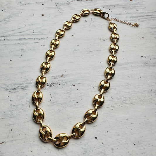 18K Dipped Bold Chain Necklace- Gold