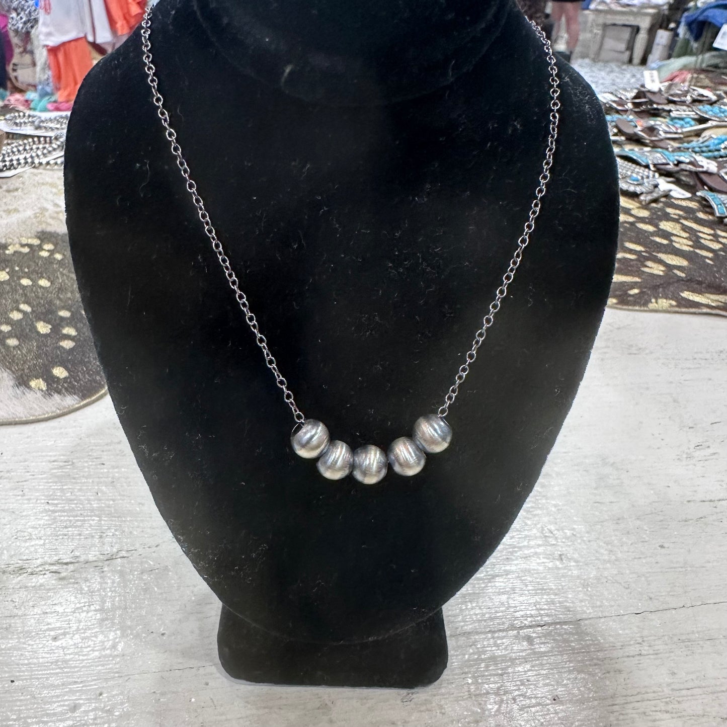 Navajo Pearl Bead Necklace