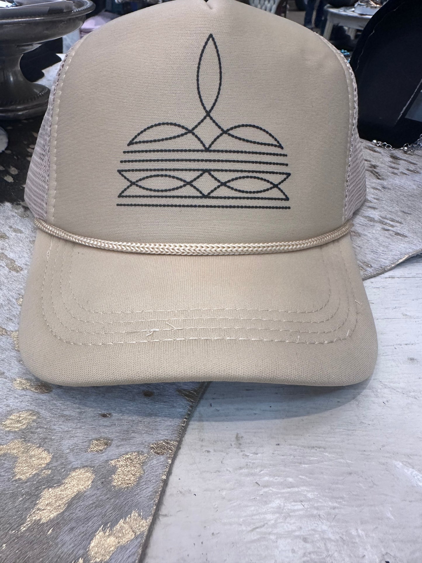 Boot Stitch Trucker Cap