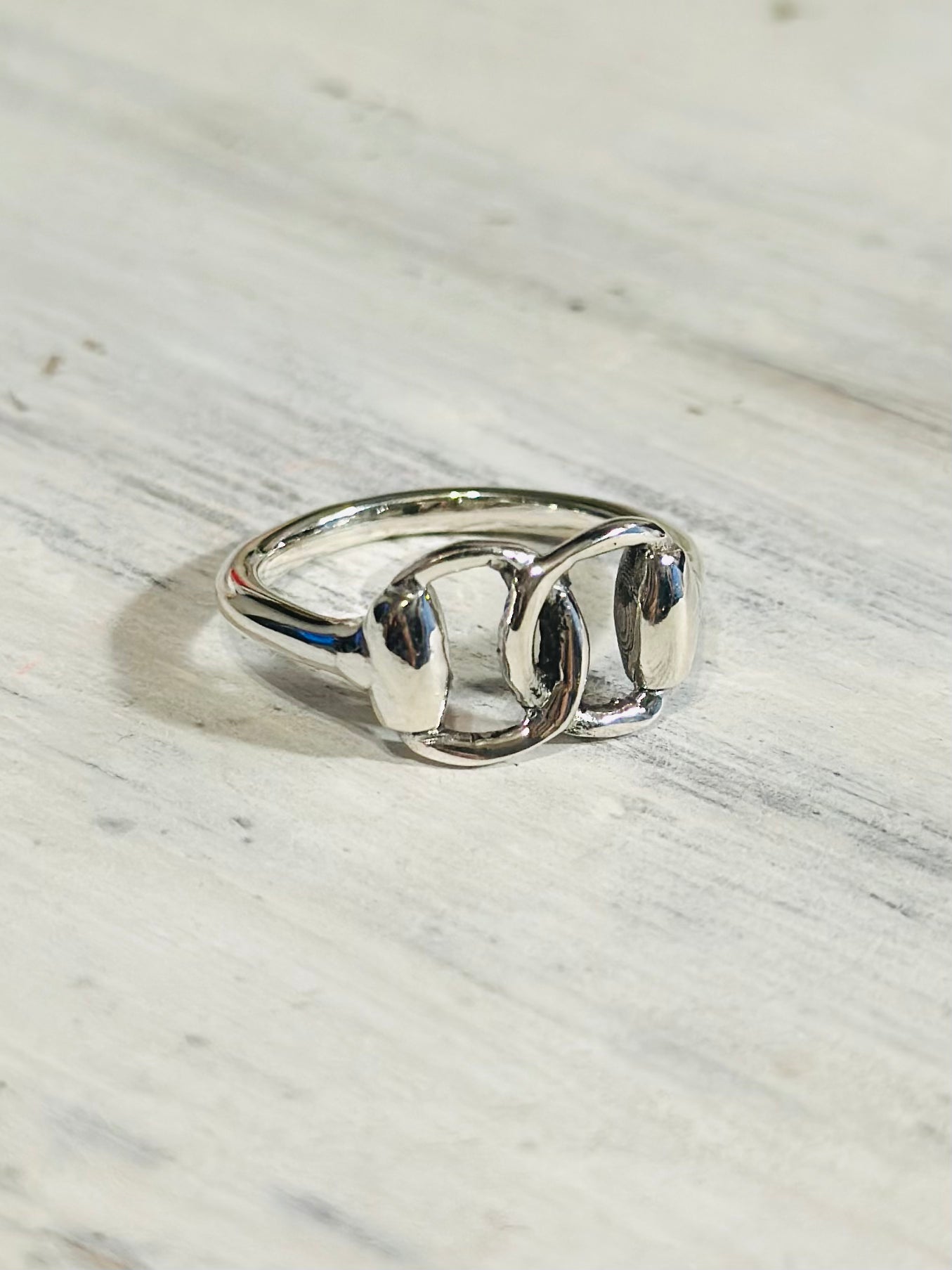 Sterling Horse Bit Ring