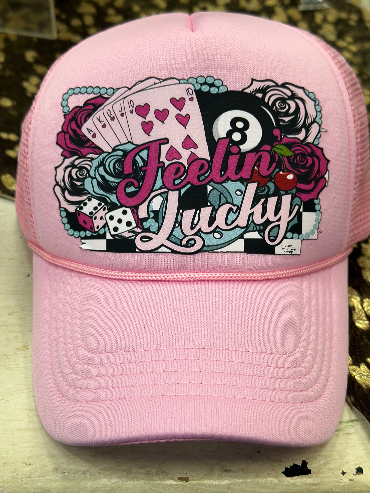 Feeling Lucky Pink Cap