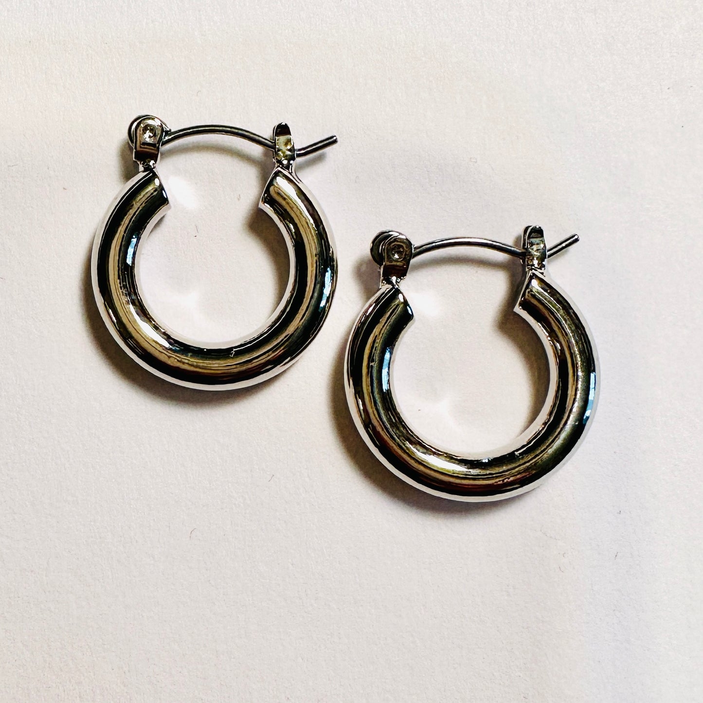 Small Silver Hoop Earrings