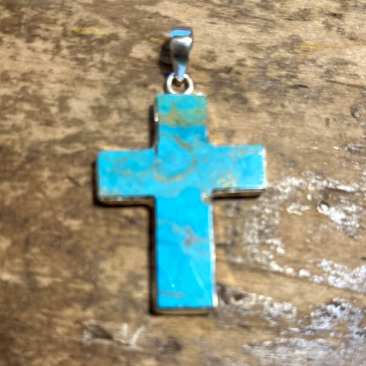 Turquoise Cross Pendant