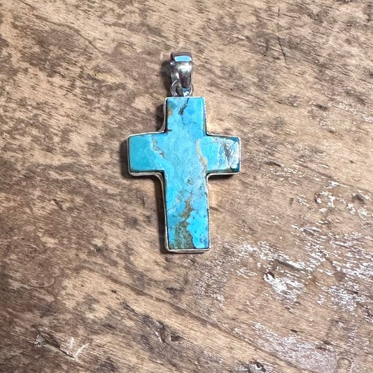 Small Turquoise Cross Pendant