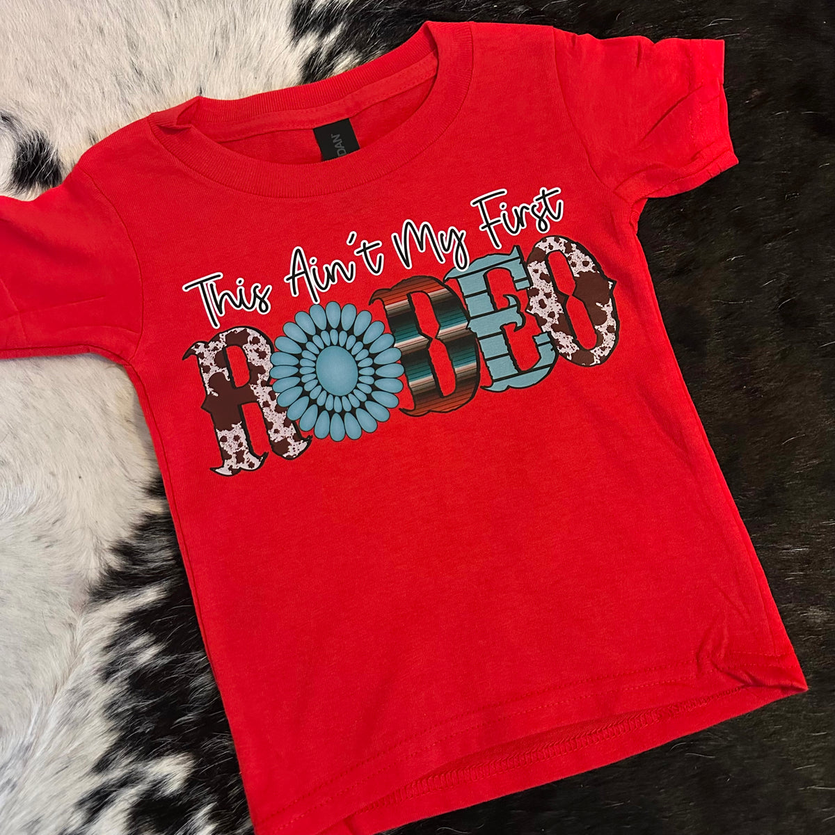 Toddler Ain't My First Rodeo Tee- Red