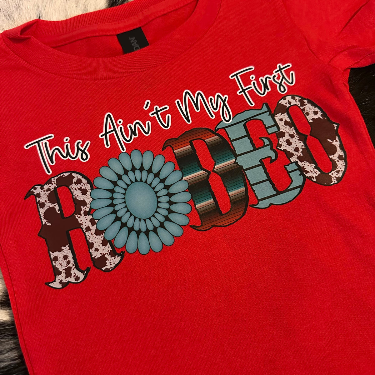 Toddler Ain't My First Rodeo Tee- Red