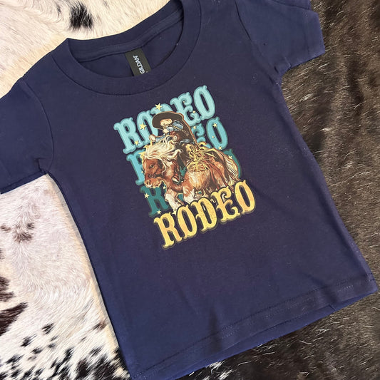 Rodeo, Rodeo, Rodeo Navy Toddler Tee
