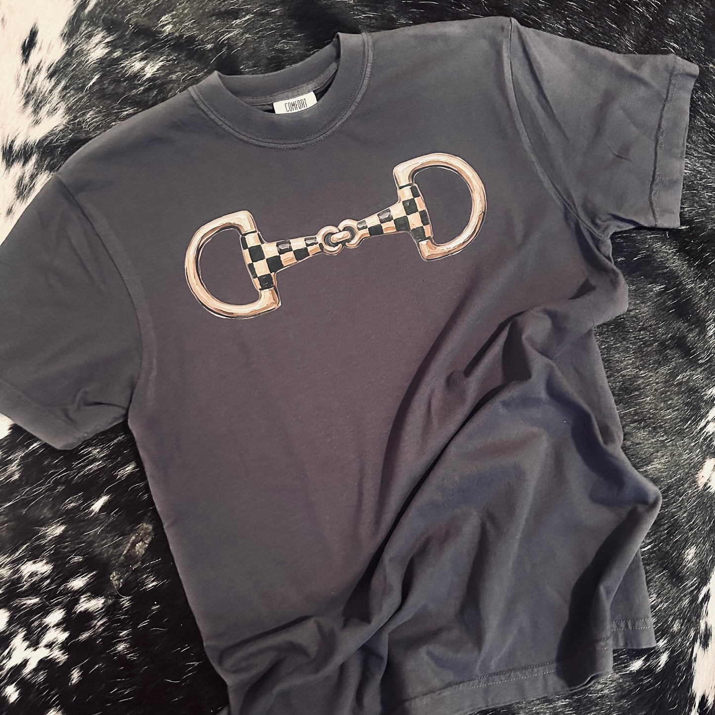 Checkered Bit Granite Tee