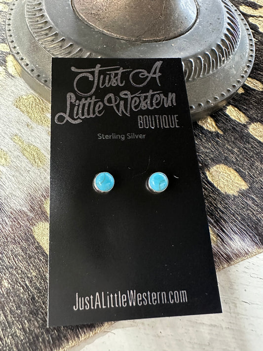 Sterling Turquoise Stud Earring