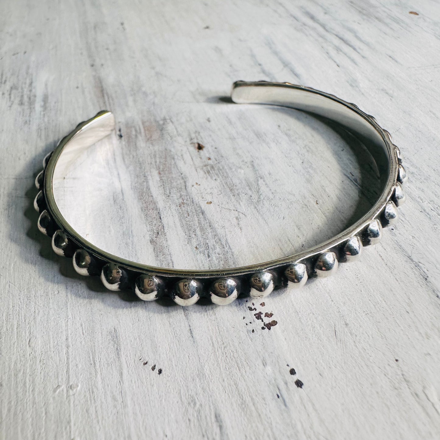 Sterling Bubble Cuff Bracelet