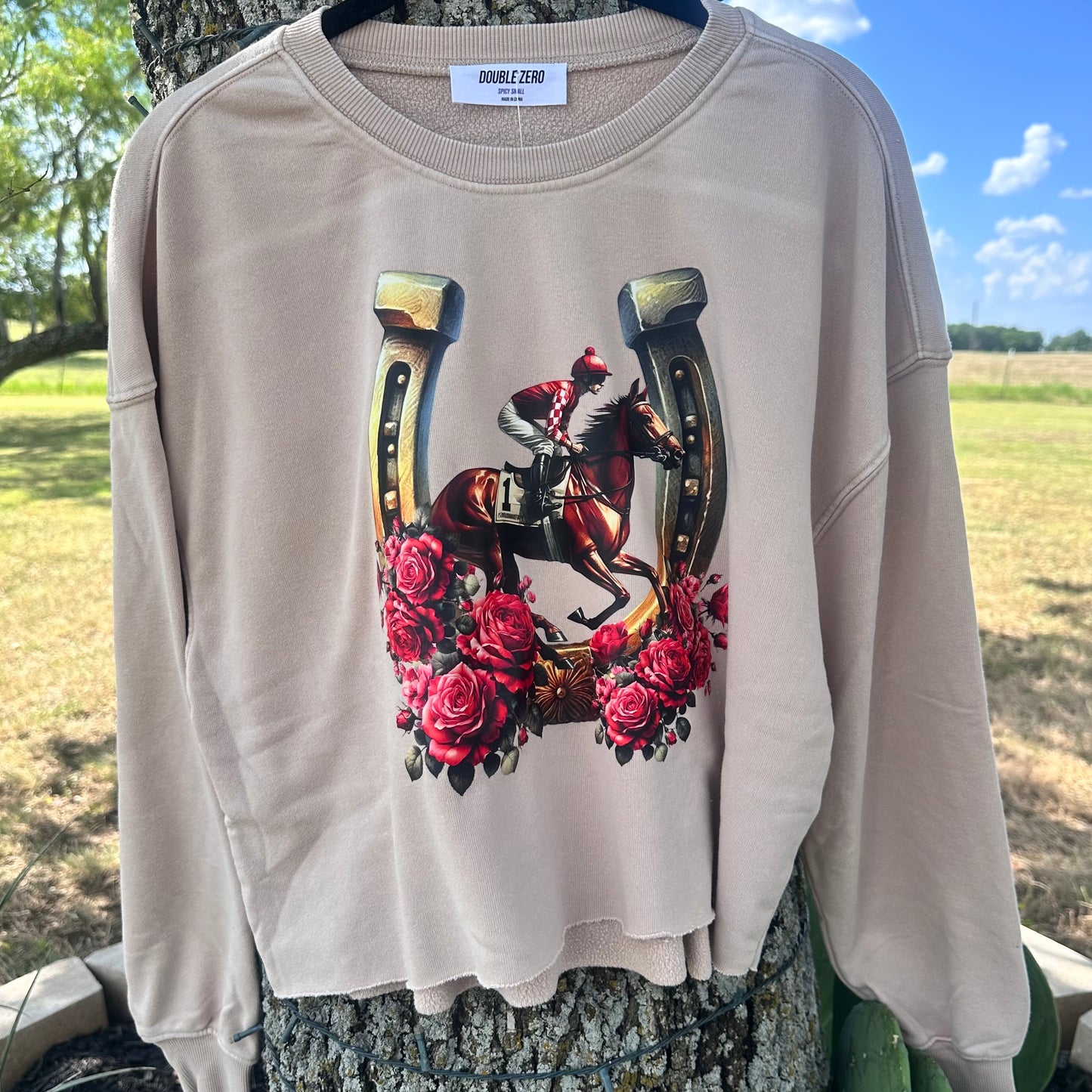 Take Me to the Derby Cropped Sweatshirt