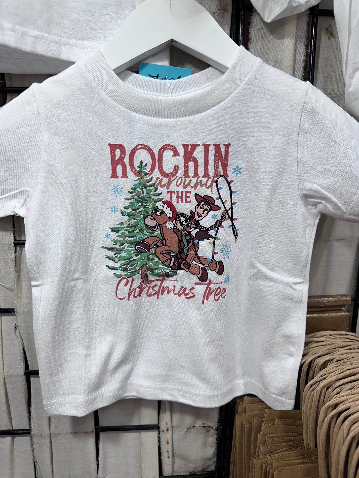 Toddler & Kids Rockin Around The Christmas Tree Tee