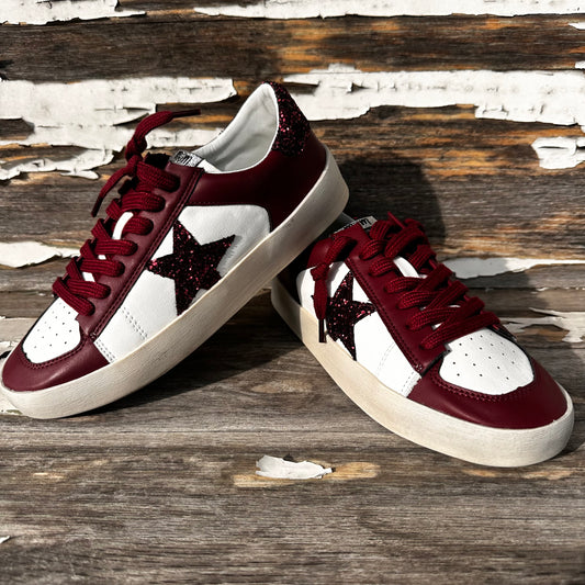 Candace Maroon Sneaker