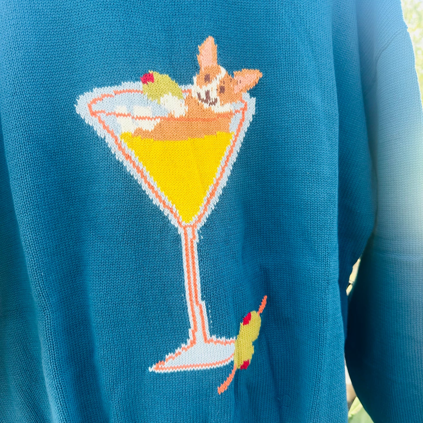 Teal Martini Sweater